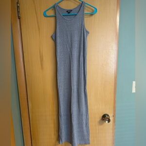Allbirds Gray Ribbed Midi Dress